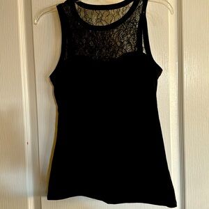 Express Black Lace Tank Top